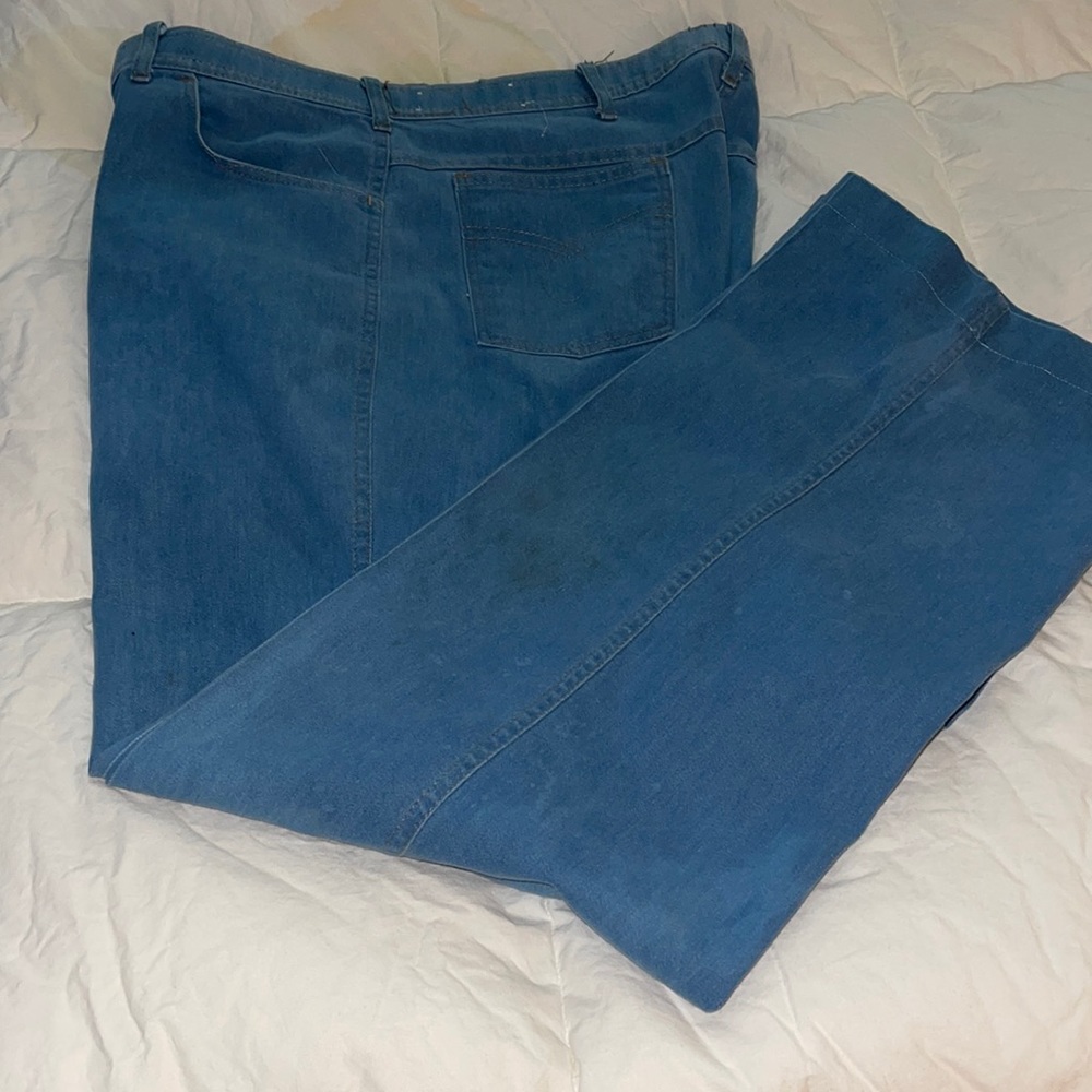 Light blue denim jeans no tags Size 14